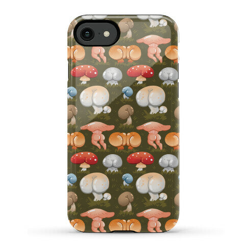Butt Mushroom Pattern Phone Case