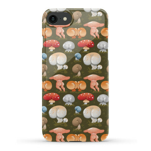Butt Mushroom Pattern Phone Case