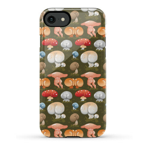 Butt Mushroom Pattern Phone Case