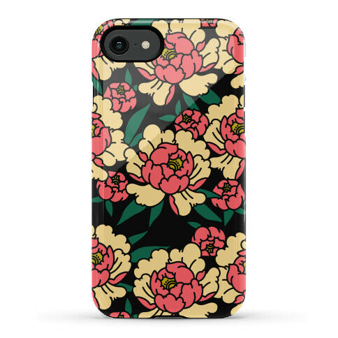 Traditional Tattoo Peony Red Phone Case