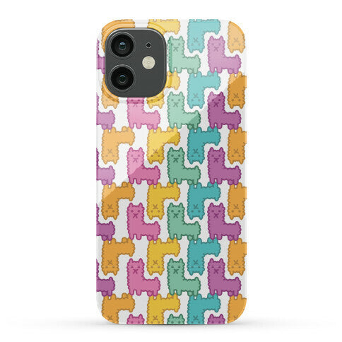 Pastel Llama Pattern Phone Case