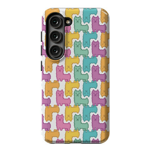 Pastel Llama Pattern Phone Case