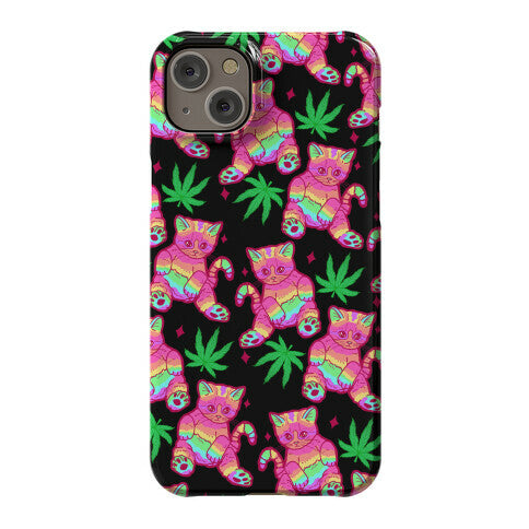 Rainbow Weed Kitty Phone Case