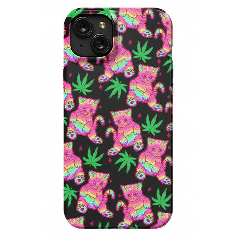 Rainbow Weed Kitty Phone Case