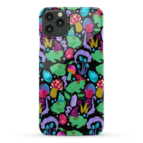 Magical Mushroom Frogs Pattern Phone Case