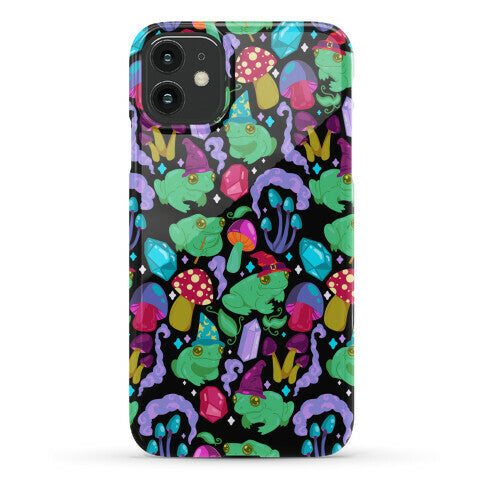 Magical Mushroom Frogs Pattern Phone Case