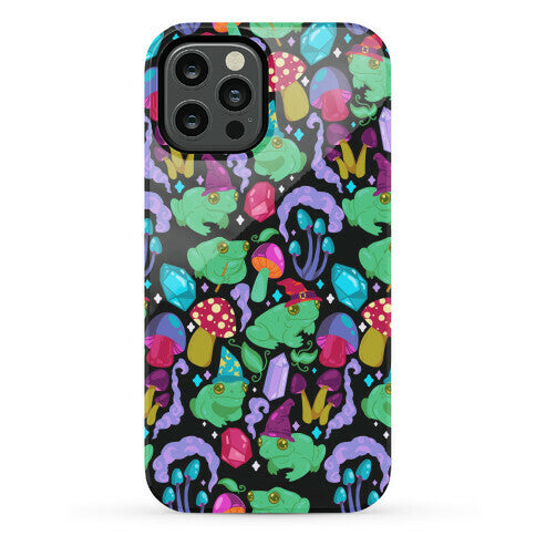 Magical Mushroom Frogs Pattern Phone Case