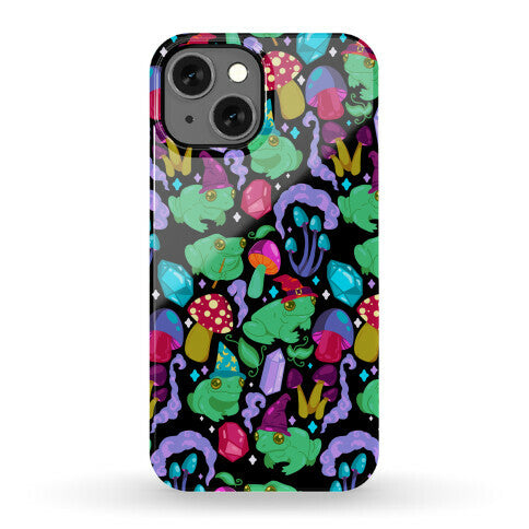 Magical Mushroom Frogs Pattern Phone Case