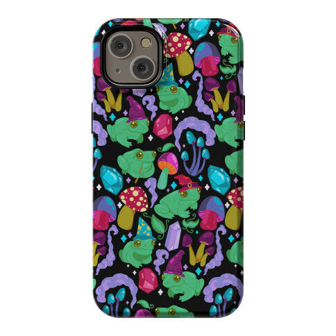 Magical Mushroom Frogs Pattern Phone Case