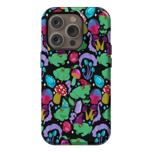 Magical Mushroom Frogs Pattern Phone Case