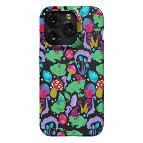 Magical Mushroom Frogs Pattern Phone Case