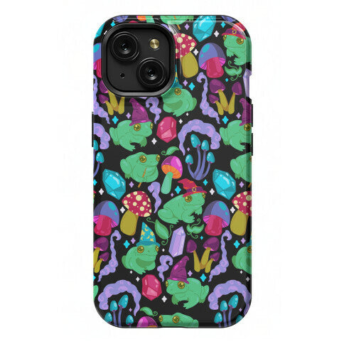 Magical Mushroom Frogs Pattern Phone Case