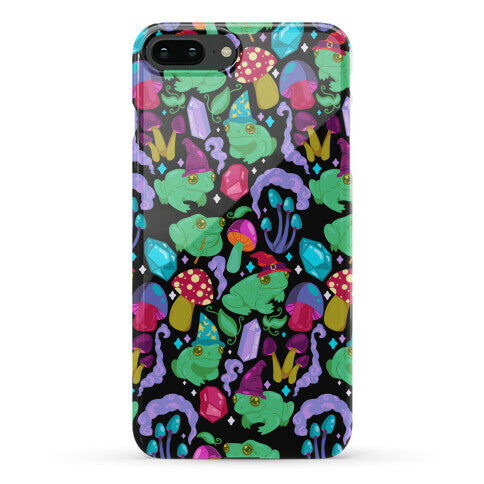 Magical Mushroom Frogs Pattern Phone Case