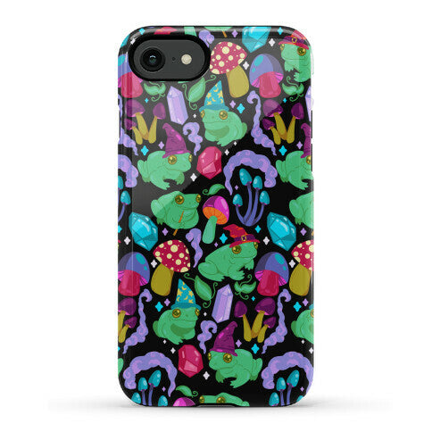 Magical Mushroom Frogs Pattern Phone Case