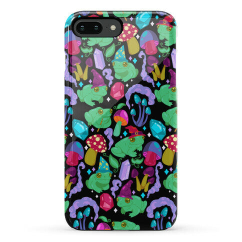 Magical Mushroom Frogs Pattern Phone Case