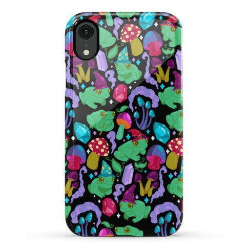 Magical Mushroom Frogs Pattern Phone Case