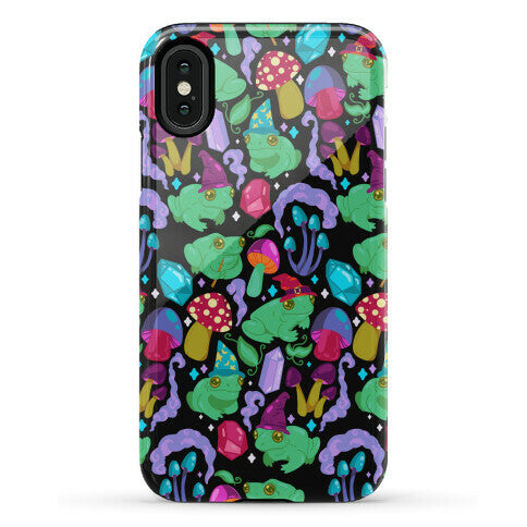 Magical Mushroom Frogs Pattern Phone Case