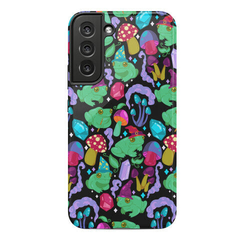 Magical Mushroom Frogs Pattern Phone Case