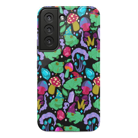 Magical Mushroom Frogs Pattern Phone Case