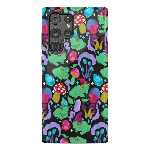 Magical Mushroom Frogs Pattern Phone Case