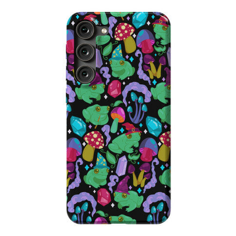 Magical Mushroom Frogs Pattern Phone Case