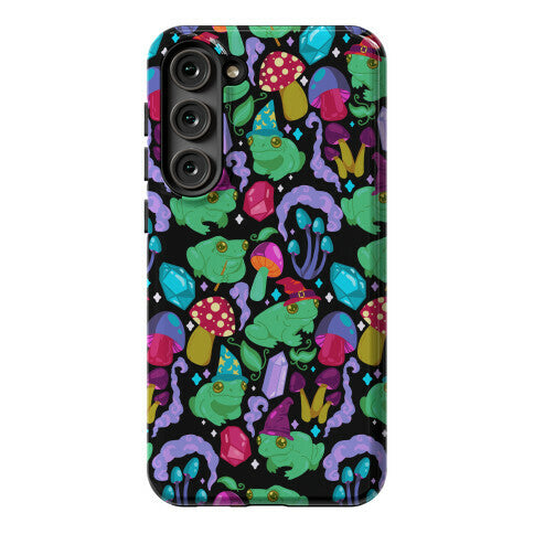 Magical Mushroom Frogs Pattern Phone Case