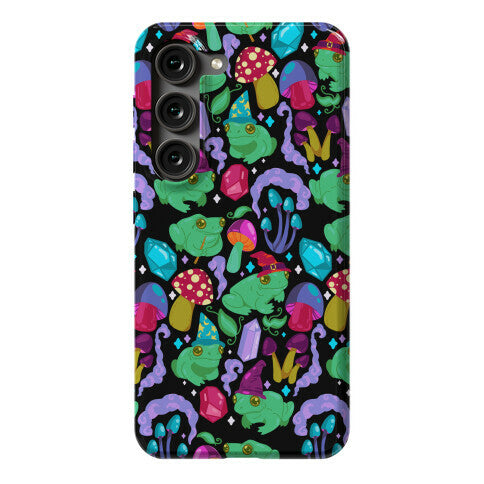 Magical Mushroom Frogs Pattern Phone Case