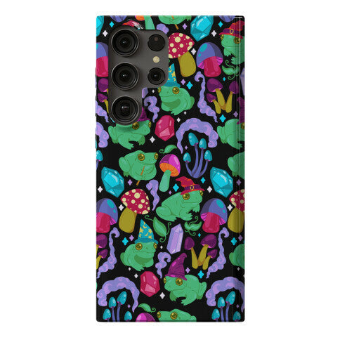 Magical Mushroom Frogs Pattern Phone Case