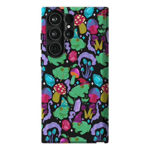 Magical Mushroom Frogs Pattern Phone Case