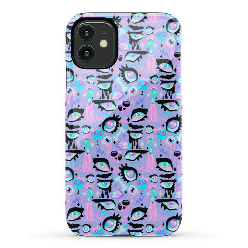 Pastel Goth Eyes Pattern Phone Case