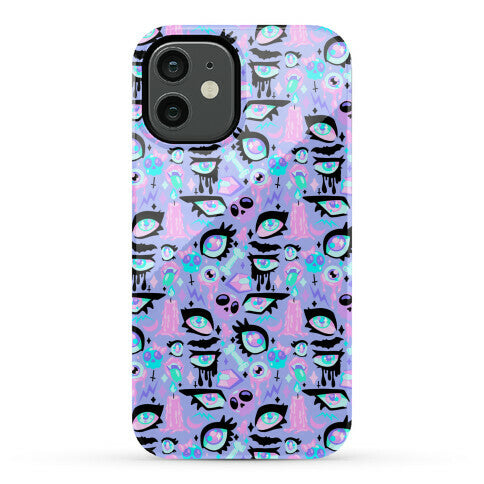 Pastel Goth Eyes Pattern Phone Case