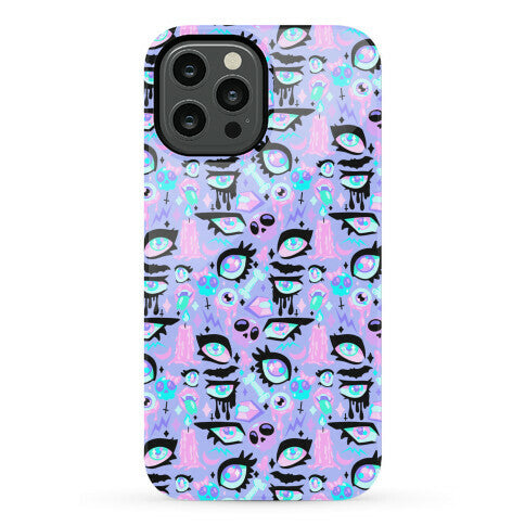 Pastel Goth Eyes Pattern Phone Case