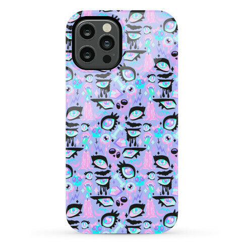 Pastel Goth Eyes Pattern Phone Case