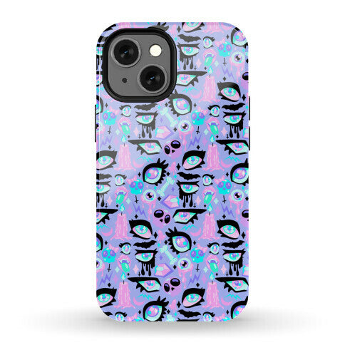 Pastel Goth Eyes Pattern Phone Case