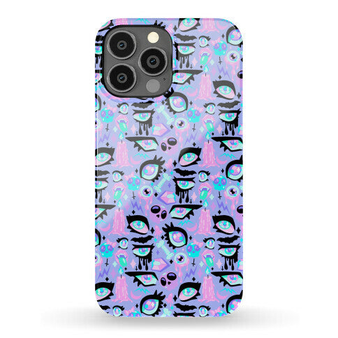 Pastel Goth Eyes Pattern Phone Case