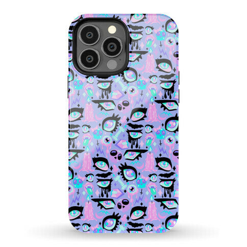 Pastel Goth Eyes Pattern Phone Case