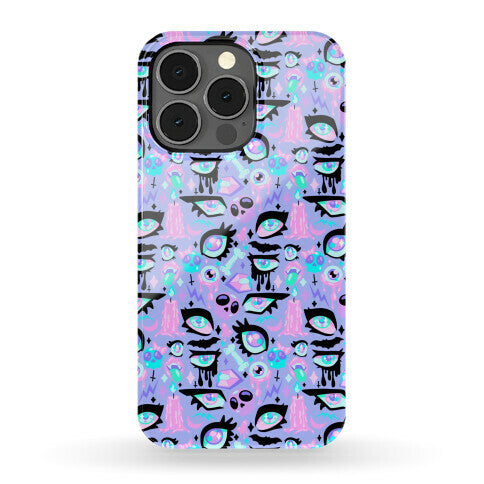 Pastel Goth Eyes Pattern Phone Case