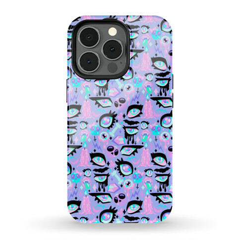 Pastel Goth Eyes Pattern Phone Case