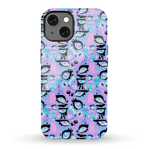 Pastel Goth Eyes Pattern Phone Case