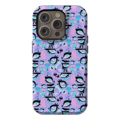 Pastel Goth Eyes Pattern Phone Case