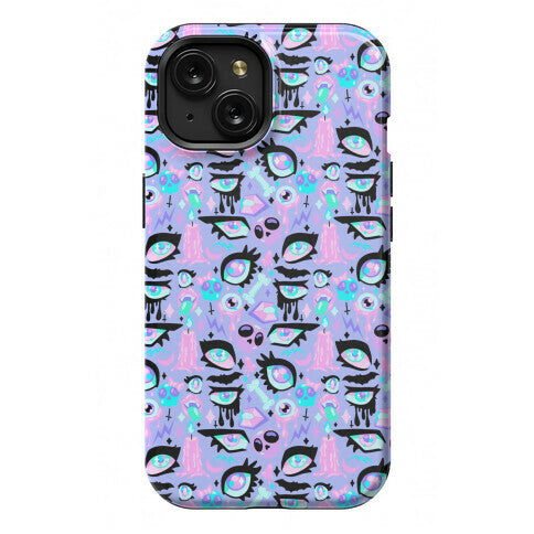 Pastel Goth Eyes Pattern Phone Case