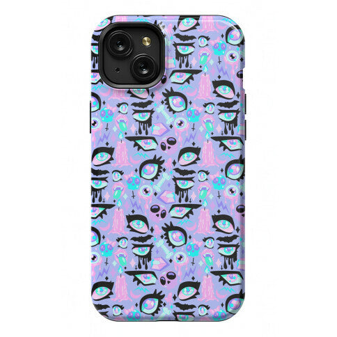 Pastel Goth Eyes Pattern Phone Case