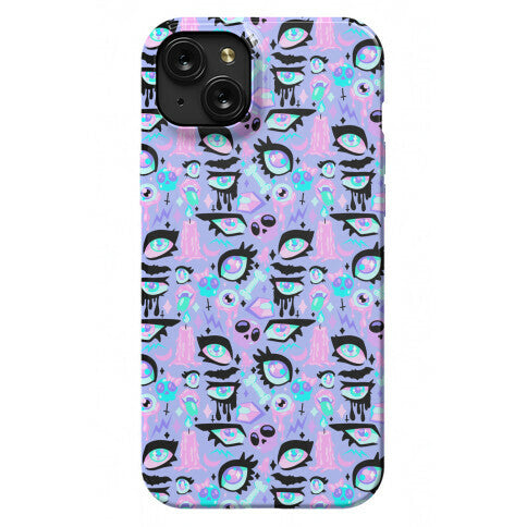 Pastel Goth Eyes Pattern Phone Case