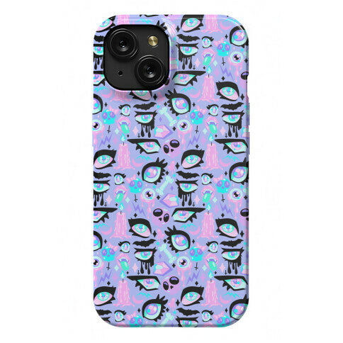 Pastel Goth Eyes Pattern Phone Case