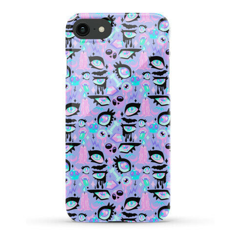 Pastel Goth Eyes Pattern Phone Case