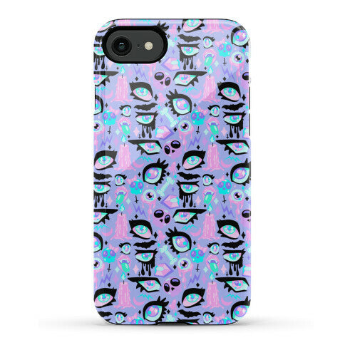 Pastel Goth Eyes Pattern Phone Case