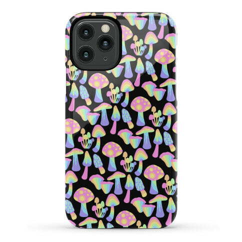 Pastel Rainbow Mushrooms Pattern Phone Case