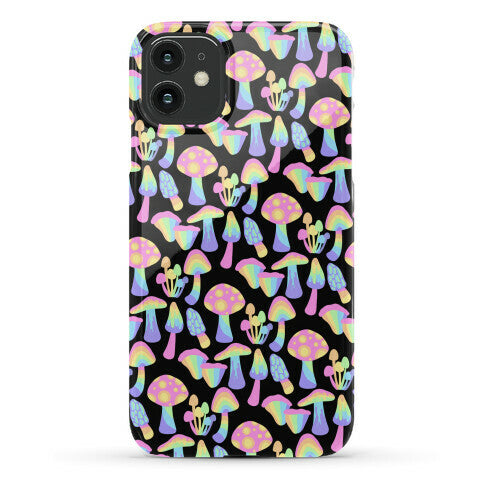 Pastel Rainbow Mushrooms Pattern Phone Case