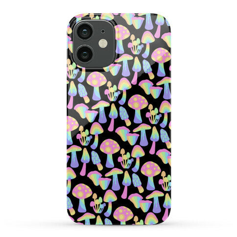 Pastel Rainbow Mushrooms Pattern Phone Case