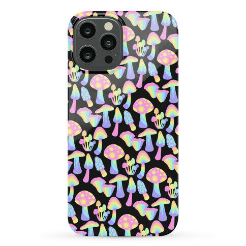 Pastel Rainbow Mushrooms Pattern Phone Case